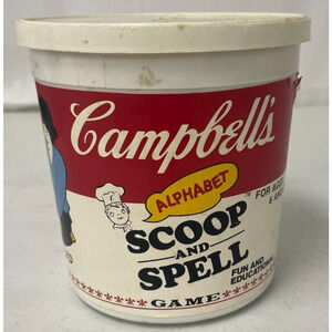 VTG 1979 Campbell's Alphabet Soup SCOOP and SPELL Spelling Game USA